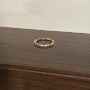 Pandora Gold Sparkling Band Ring